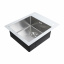Кухонная мойка Platinum Handmade WHITE GLASS 600х510х200 Ровно