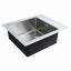 Кухонная мойка Platinum Handmade WHITE GLASS 600х510х200 Ровно
