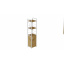 Этажерка 3/34 Ferrum-decor Серии Конект с тумбой 144x34x28 Белый ДСП Дуб Артизан (FD1012) Лубны