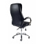 Офисное кресло руководителя BNB ValenciaDesign хром Anyfix Экокожа Черный Полтава