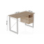 Письменный стол с ящиками Ferrum-decor Оскар 750x1200x600 металл Белый ДСП Дуб Сан-Марино 16 мм (OSK0009) Львов