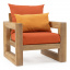 Комплект деревянной дубовой мебели JecksonLoft Морисон оранжевый 0220 Київ