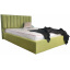Кровать двуспальная BNB Arabela Premium 160 х 190 см Simple С дополнительной цельносварной рамой Зеленый Харків