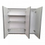 Кухонный пластиковый подвесной шкаф Mikola-M 100 см с покрытием HPL 1122 mat Ворожба