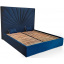 Кровать двуспальная BNB Sunrise Comfort 180 x 190 см Simple С подъемным механизмом и нишей для белья Синий Кривий Ріг