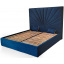 Кровать двуспальная BNB Sunrise Comfort 180 x 190 см Simple С подъемным механизмом и нишей для белья Синий Николаев
