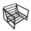 Металлический каркас для мягкого кресла I loft you 100х90х100 см Черный (2072843203) Вишневое