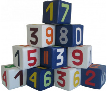 Набор кубиков Tia-Sport Цифры разноцветные 20х20х20 см (sm-0374)