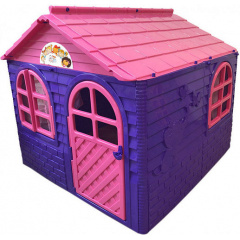 Детский игровой пластиковый домик со шторками Doloni 02550/1 129*129*120см Братское