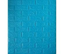 Самоклеющаяся декоративная 3D панель Loft-Expert кирпич синее небо 700x770x5 мм