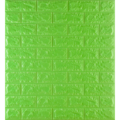 Самоклеющаяся декоративная 3D панель Loft Expert 13-7 Под зеленый кирпич 700x770x7 мм Тернопіль