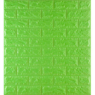 Самоклеющаяся декоративная 3D панель Loft Expert 13-7 Под зеленый кирпич 700x770x7 мм