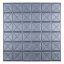 Самоклеющаяся декоративная 3D панель Loft Expert 177-8 Квадрат серебро 700x700x8 мм Одесса