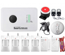 Комплект сигнализации GSM Alarm System G10C для 4-комнатной квартиры prof (YFJBV18HNBV)