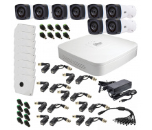 Комплект видеонаблюдения для улицы Dahua 2 Мп на 8 видеокамер