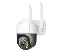 IP камера видеонаблюдения RIAS Ai08 Wi-Fi PTZ 3MP уличная с удаленным доступом White-Black (3_02495)