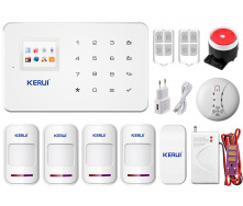 Комплект сигнализации GSM KERUI G-18 modern plus для 3-комнатной квартиры Белый (JJCVVFD67DKKVNBV)