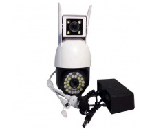 Камера видеонаблюдения уличная Dual Camera P12 WI-FI IP V380PRO 8760 White N