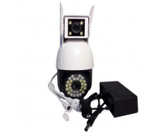 Камера видеонаблюдения уличная Dual Camera P12 WI-FI IP V380PRO 8760 White
