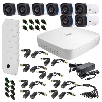 Комплект видеонаблюдения для улицы Dahua 2 Мп на 8 видеокамер
