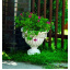 Вазон садовый для цветов Гречанка бетонный Серебряный Винница