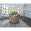 Вазон садовый для цветов «Орион» бетонный Галька коричневая Славянск