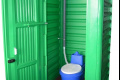 Биотуалет торфяной кабина, туалет унитаз дачный с баком 40 литров