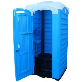 Биотуалет с баком 250 литров туалет уличный кабина мобильная с умывальной раковиной