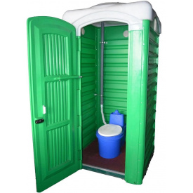 Біотуалет торф'яна кабіна, туалет унітаз дачний з баком 40 літрів