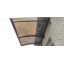 Металический сборный навес (козырек) над дверью Dash'Ok 2.05x1 м Hi-tech, тем-серый, сот 6 мм, бронза Березно