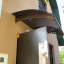 Металический сборный навес (козырек) над дверью Dash'Ok 1.5x1 м Style, медь антик, сот 6 мм, прозр Ужгород