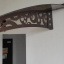 Металический сборный навес (козырек) над дверью Dash'Ok 1.5x1 м Style, медь антик, сот 6 мм, бронза Херсон