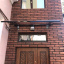 Металический сборный навес (козырек) над дверью Dash'Ok 1.5x1 м Hi-tech, медь антик, мон 4 мм, бронза Киев
