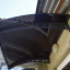 Металический сборный навес (козырек) над дверью Dash'Ok 1.5x1 м Style, тем-серый, мон 3 мм, прозр Еланец