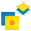 Напольное покрытие YELLOW +BLUE 60*60cm*2cm (D) SW-00001845 Sticker Wall Лосиновка