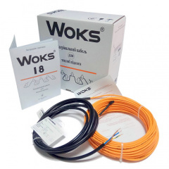 Нагрівальний кабель Woks 18-370 Вт (20м) Виноградов