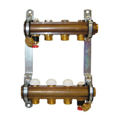 Колектор для теплої підлоги Herz G 3/4 на 4 контура з термостатичними кран-буксами (1853104) Миколаїв