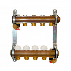 Колектор для теплої підлоги Herz G 3/4 на 5 контурів з термостатичними кран-буксами (1853105) Миколаїв