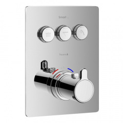 Змішувач для ванни Imprese Smart Click, термостат хром Миколаїв