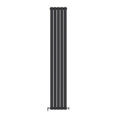 Трубчастий радіатор Ideale Jolanda 2 колони 5 секцій 1800x295 чорний матовий Славянск