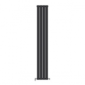 Трубчастий радіатор Ideale Vittoria 2 колони 4 секції 1800x272 чорний матовий