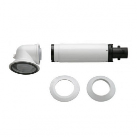 Коаксіальний горизонтальний комплект Bosch AZB 916 відведення 90 ° + подовжувач 990-1200 мм, 60/100 мм (7738112495)