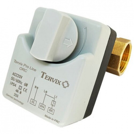 Двохходовий кульовий клапан з електроприводом Tervix Pro Line ORC НЗ 1/2 DN15 (201012)