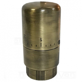 Термостатична головка (рідинний сенсор) Carlo Poletti Srl M30x1,5 Brush Bronze (A40900M)