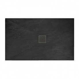 Душовий піддон Rea ROCK 90x120x3,5 cм, прямокутний, чорний