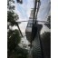 Металлический козырек/дашок над дверью Dash'Ok 1,5х1 м Хайтек Бронзовый монолитный поликарбонат 3 мм, Херсон