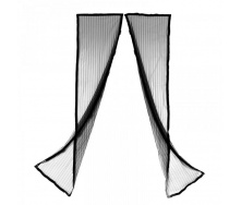 Антимоскитная сетка штора на магнитах Magic Mesh 100 x 210 см Чёрная