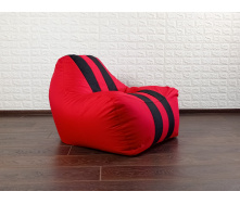 Кресло-мешок груша Rimos Ferrari Оксфорд 120х85см без лого Красный с черным (M-1 Red_Black)