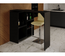 Барная стойка Кухонный стол трансформер 3 в 1 Rimos 1380x390 Черный (Z-13_BL)