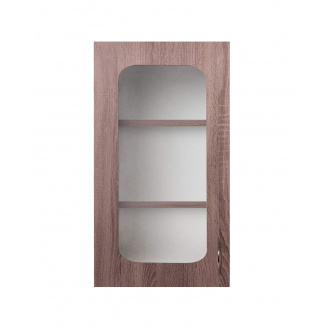 Навесной шкаф-витрина (однодверный) (стекло 4 мм) 0,5 МАКСИ МЕБЕЛЬ (10603)